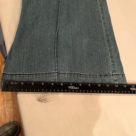 Cache size 12 blue high waist wide leg jeans Trouser style - Picture 11 of 16